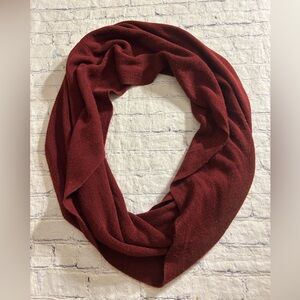 CALVIN KLEIN 100% ACRYLIC BURGUNDY INFINITY WRAP WOMEN’S SCARF O/S